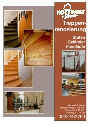 Treppenbauteile von Holzwelt Streck