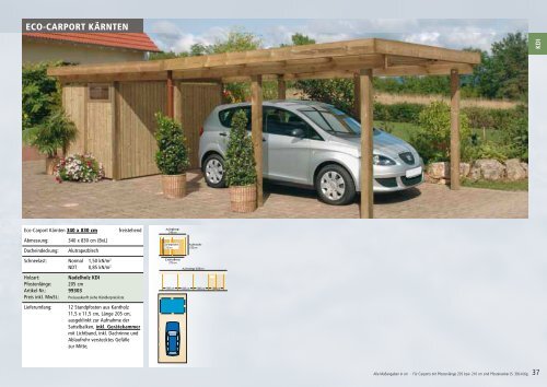 Katalog "Carport Systeme 2012" - bm massivholz