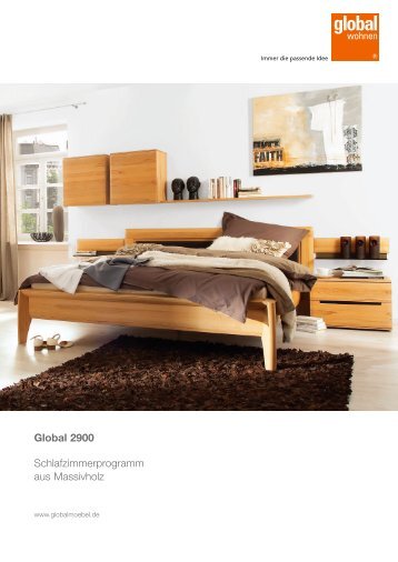 Global 2900 Schlafzimmerprogramm aus Massivholz - Europa Möbel