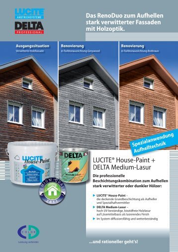 LUCITE® House-Paint + DELTA Medium-Lasur - CD-Color GmbH ...