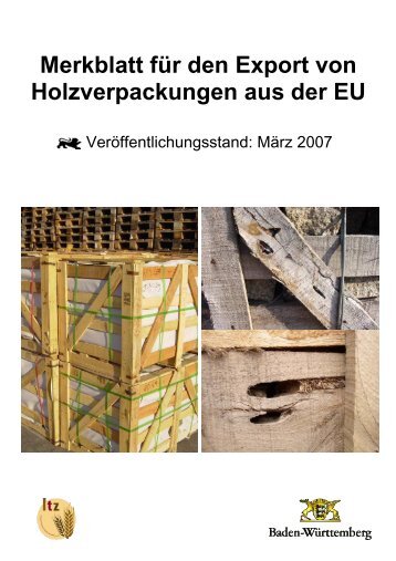 Merkblatt für den Export von Holzverpackungen ... - ZF Lenksysteme