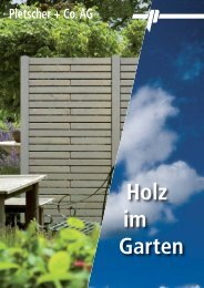 Holz im Garten» HiRes - Pletscher & Co. AG