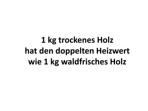 Vortrag "Heizen mit Holz"