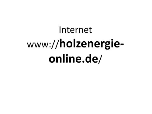 Vortrag "Heizen mit Holz"