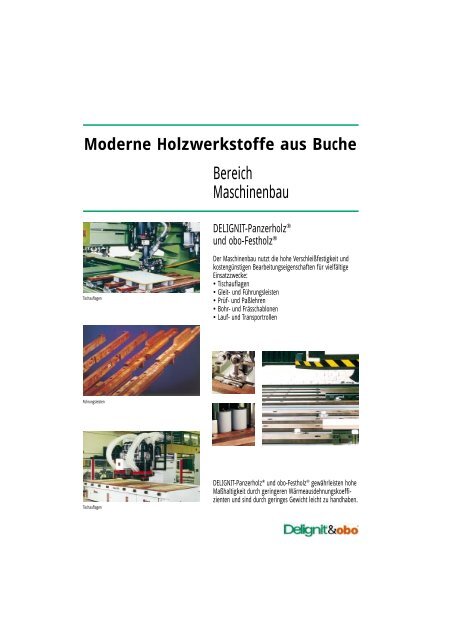 Moderne Holzwerkstoffe aus Buche - Delignit