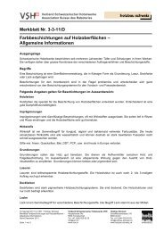 Merkblatt Nr. 3-3-11/D Farbbeschichtungen auf Holzoberflächen