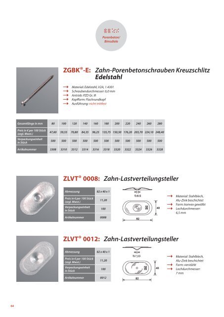 Zahn-Lastverteilungsteller - zahngmbh.com