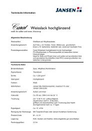 Carat Weißlack hgl - Jansen