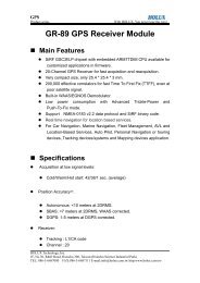 GR-89 GPS Receiver Module - Holux Technology Inc.