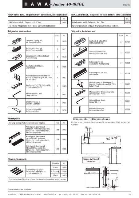 HAWA Junior 40-80-120-160/GP - hawa.ch