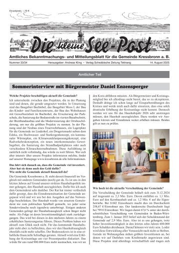 14.08.2025 Die kleine See-Post