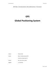 GPS Global Positioning System - S T A F F - Berner Fachhochschule