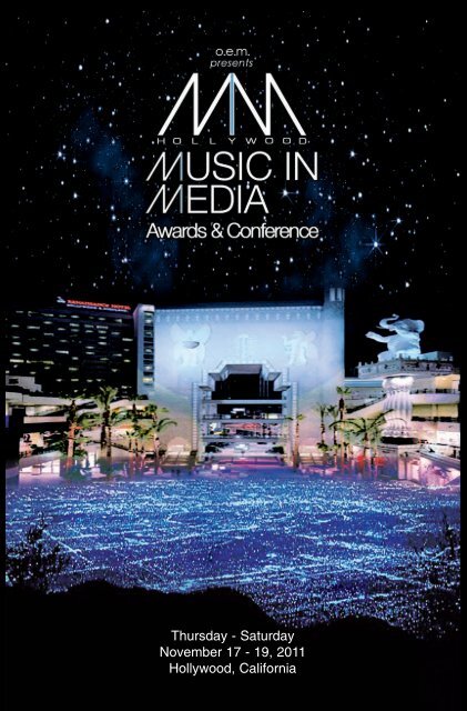 Where Music Meets Opportunity Hollywood Music In Media Awards www yumpu com