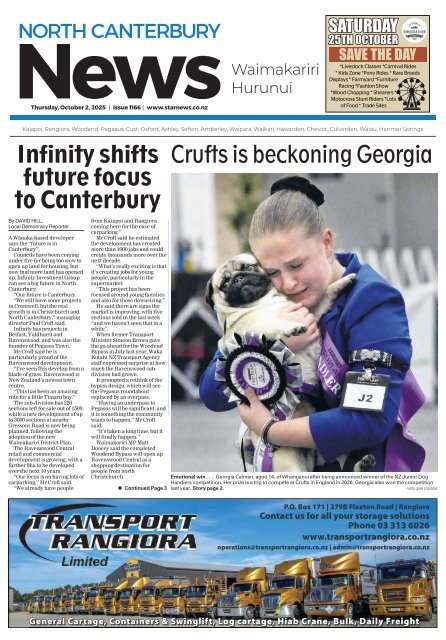North Canterbury News: October 02, 2025