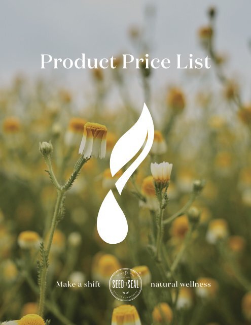 2025 Product Price List