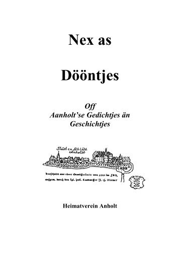 Nex as Dööntjes Off Aanholt'se Gedichtjes än Geschichtjes