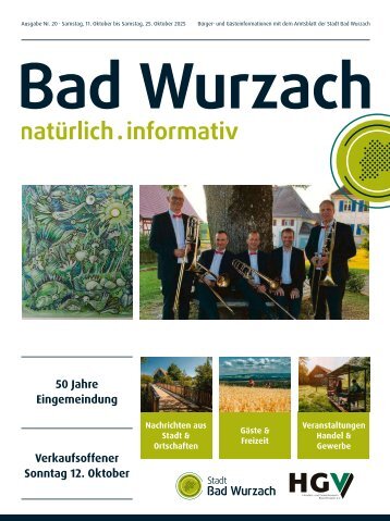 11.10.2025 Bürger- und Gästeinformation Bad Wurzach