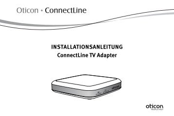 INSTALLATIONSANLEITUNG ConnectLine TV Adapter - Hörgeräte ...