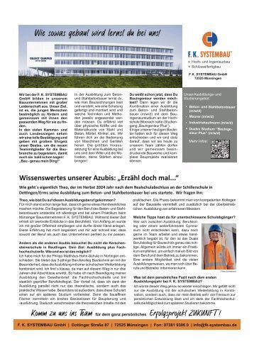 15.10.2025 Ausbildungsmagazine