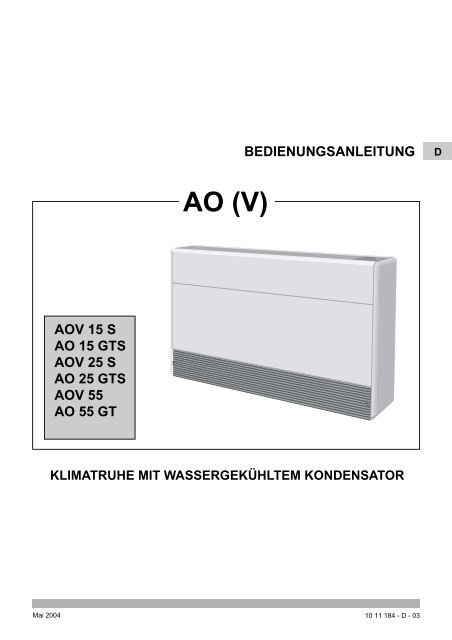 Bedienungsanleitung - KRONE Kälte & Klima GmbH