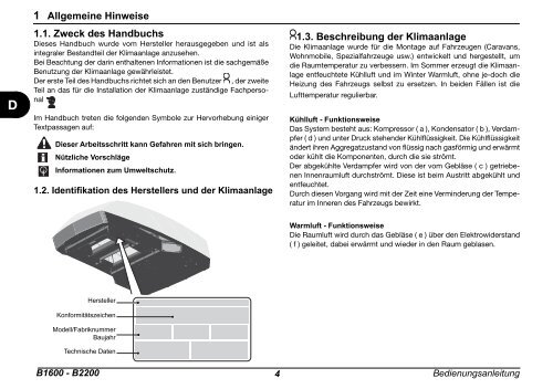 Bedienungsanleitung - Dometic