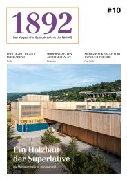 Pärli Magazin 1892 | Das Magazin für Gebäudetechnik der Pärli AG | Nr.10