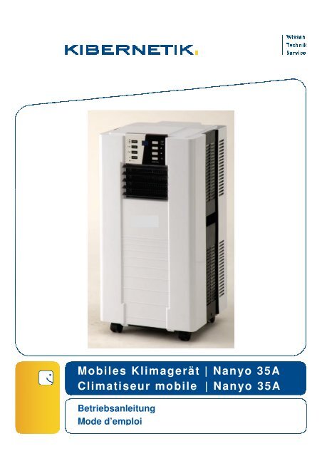 Bedienungsanleitung mobiles Klimagerät Nanyo 35A - Kibernetik AG
