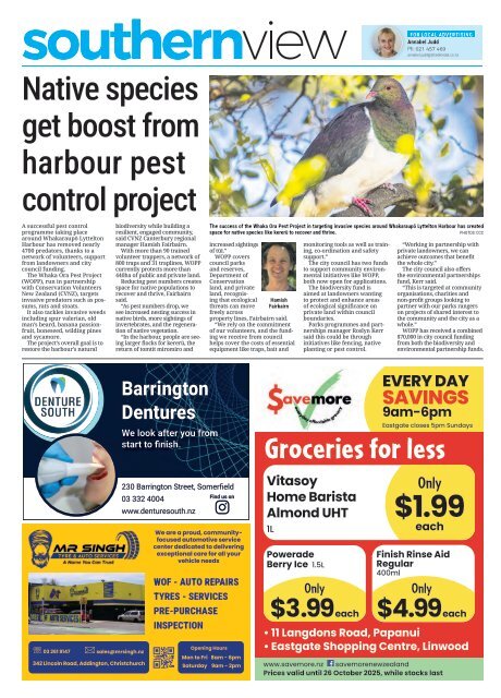 Southern View: October 16, 2025