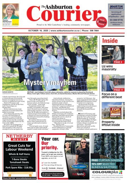 Ashburton Courier: October 16, 2025