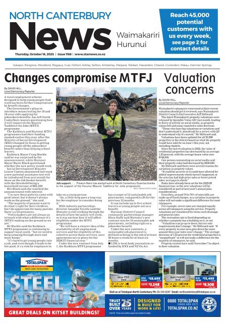 North Canterbury News: October 16, 2025