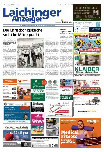 18.10.2025 Laichinger Anzeiger