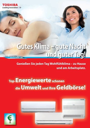 Heizen mit einer Klimaanlage von Toshiba. Das können Sie sparen!