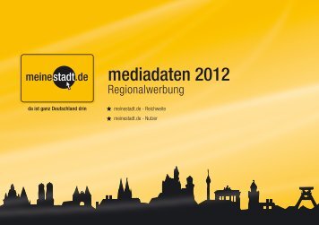 Mediadaten Regionalwerbung - meinstadt.de - allesklar.com AG