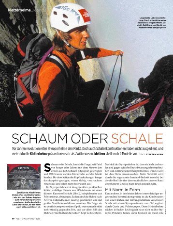 SCHAUM ODER SCHALE - Stubai Bergsport