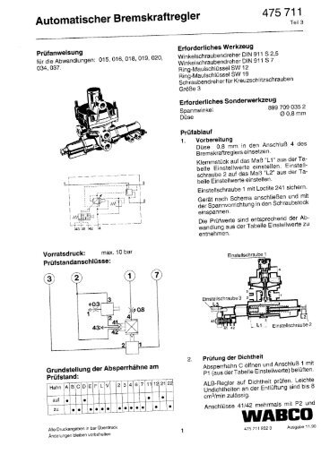 Automatischer Bremskraftregler - INFORM - WABCO