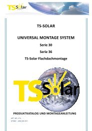 TS-SOLAR UNIVERSAL MONTAGE SYSTEM