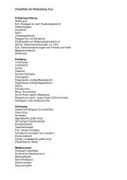 Checkliste für Klettersteig Tour Kletterausrüstung Klettergurt Evtl ...