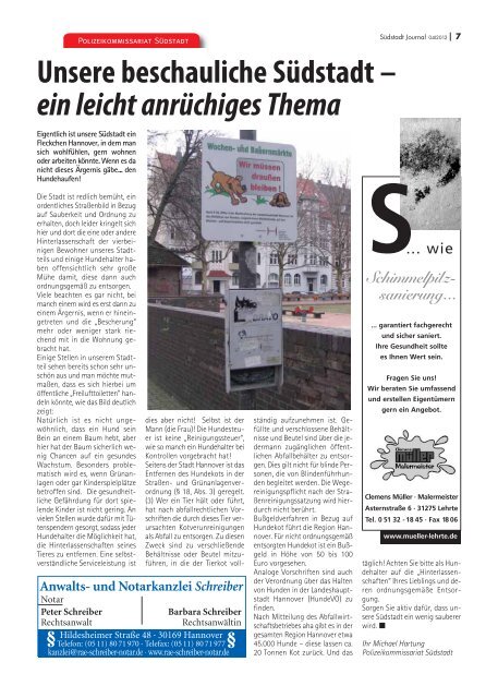 Südstadt Journal 04/2012 - LeineVision.