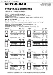 PVC/ PVC-ALU HAUSTÜREN