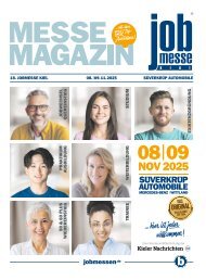 Das MesseMagazin zur jobmesse kiel 2025