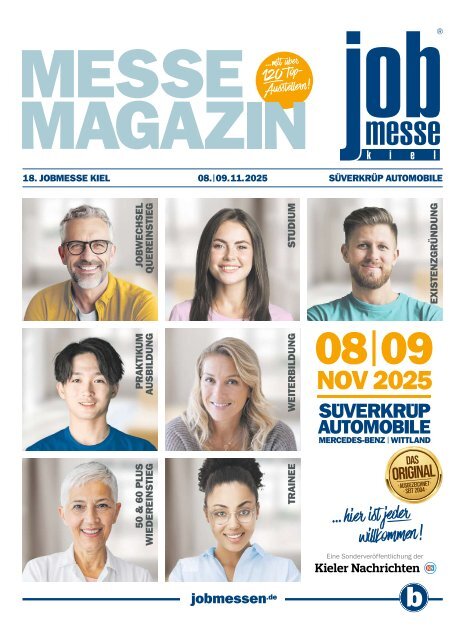Das MesseMagazin zur jobmesse kiel 2025