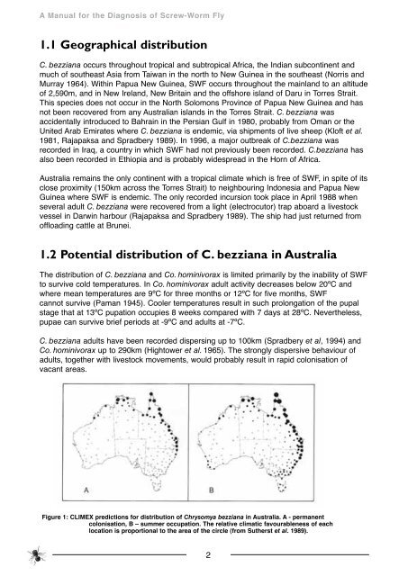 Manual for Diagnosis of Screw-worm Fly - xcs consulting