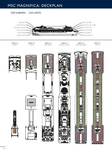 MSC MAGNIFICA: DECKPLAN - MSC Kreuzfahrten