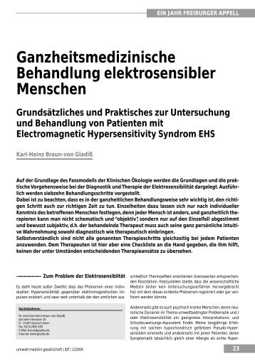 Ganzheitsmedizinische Behandlung ... - h.e.s.e Project