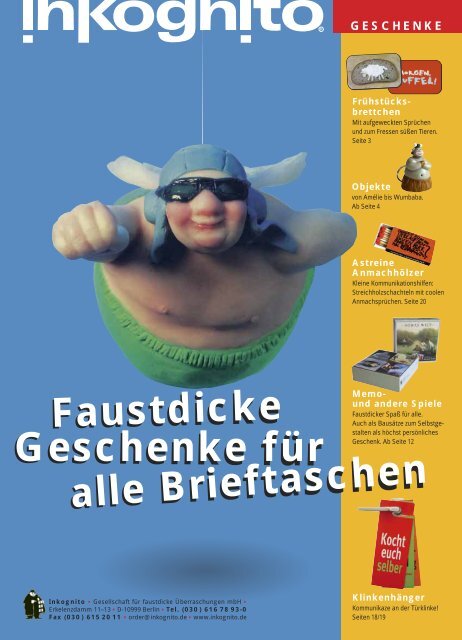 Faustdicke Geschenke für Geschenke für alle Brieftaschen - Inkognito