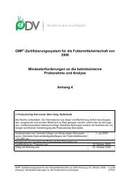 Zertifizierungssystem für die Futtermittelwirtschaft von ... - Gmpplus.org