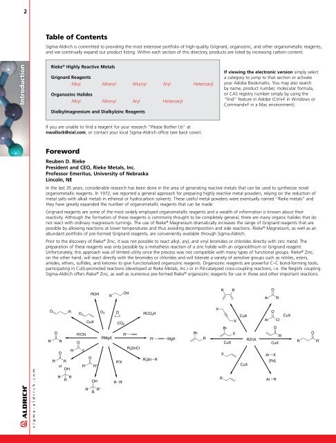 Grignard and Organozinc Reagents - Sigma-Aldrich