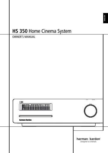 HS 350 Home Cinema System - Harman Kardon