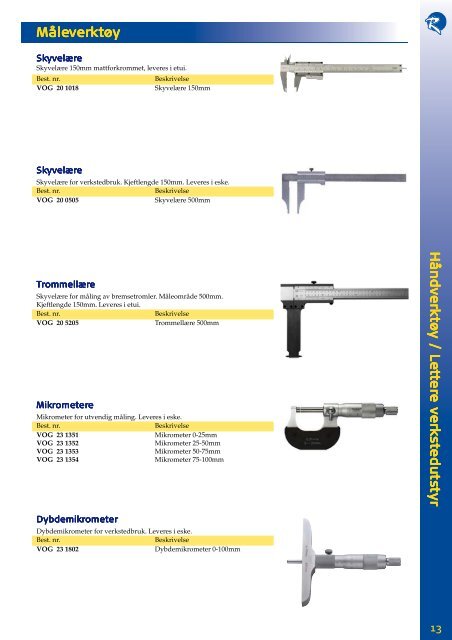 Verktoykatalog_2006.pdf (6.3MB) - Rodin & Co AS