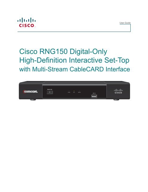 Cisco RNG150 Digital-Only High-Definition Interactive Set-Top